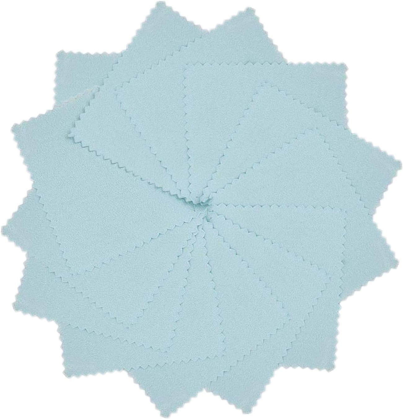 50pcs Jewelry Cleaning Cloth Polishing Cleaning Cloths for Sterling Silver Gold Platinum Platinum