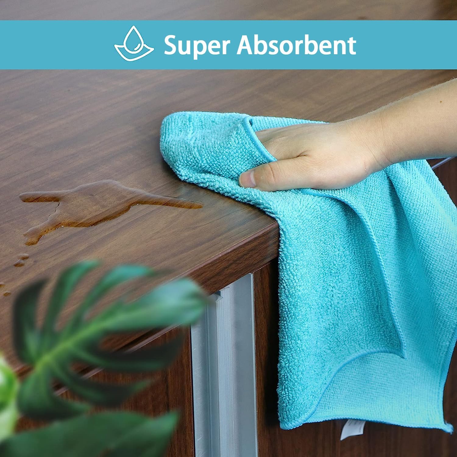 HOMEXCEL Microfiber Cleaning Cloth,12 Pack Cleaning Rags, Cleaning Towels with 4 Color Assorted