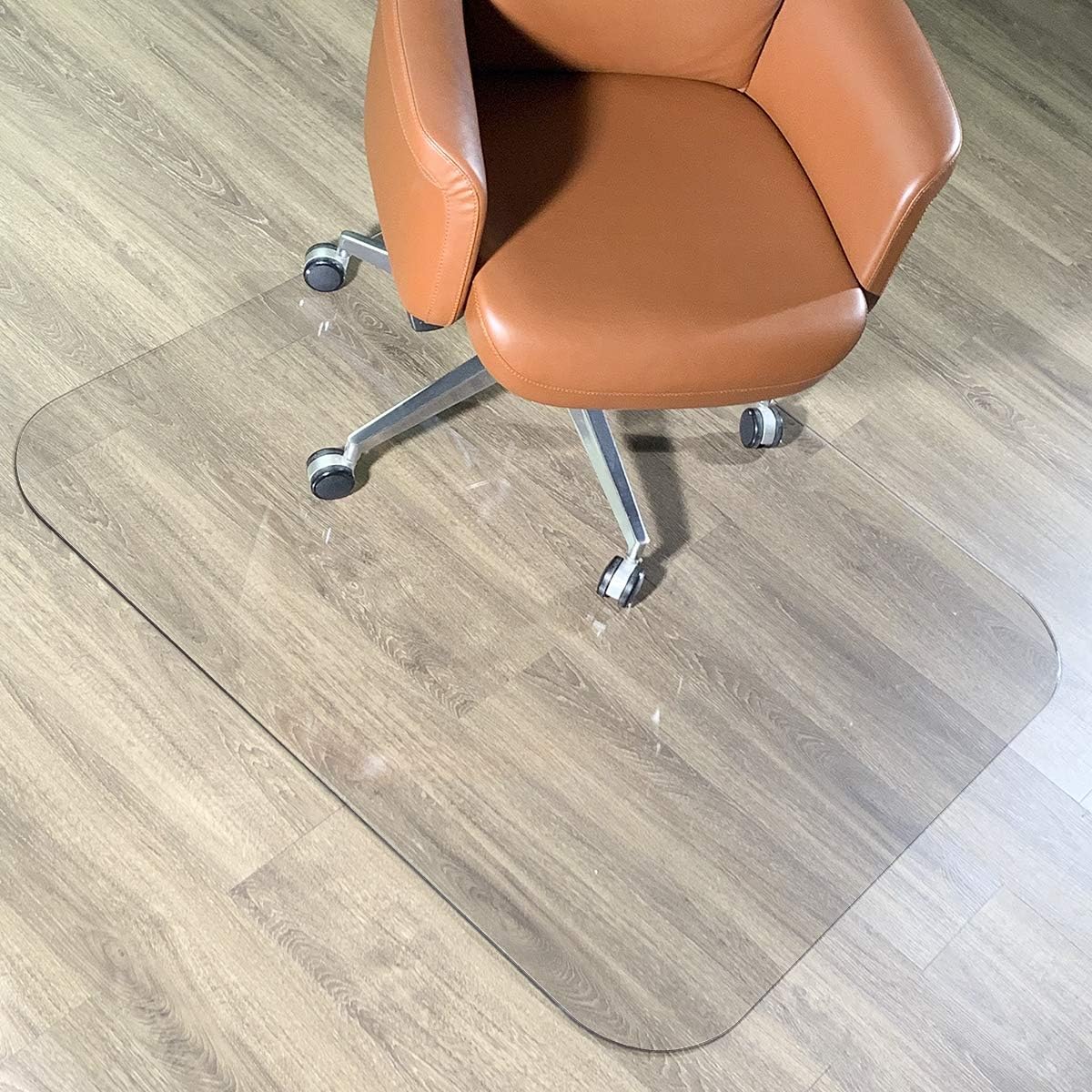 [Upgraded Version] Crystal Clear 1/5" Thick 47" x 35" Heavy Duty Hard Chair Mat, Can be Used on
