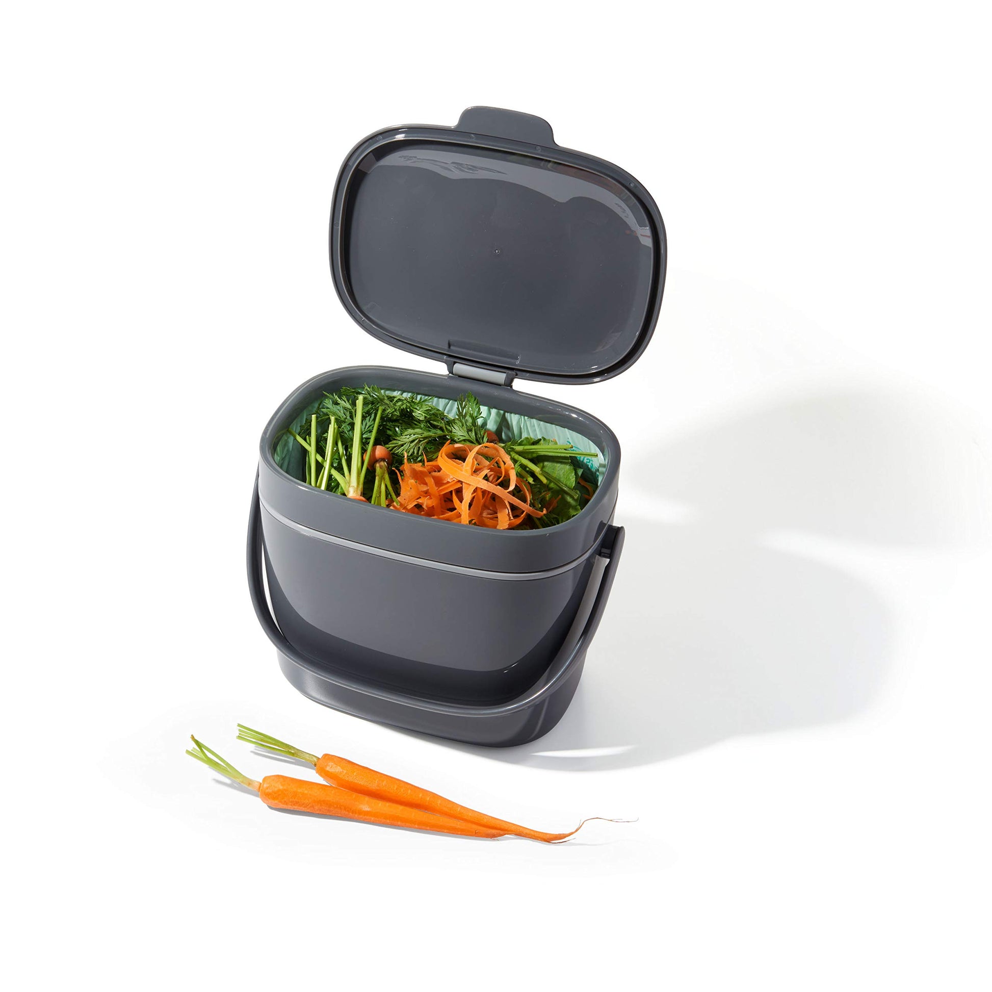 OXO Good Grips EASY-CLEAN COMPOST BIN - CHARCOAL - 1.75 GAL/6.62 L