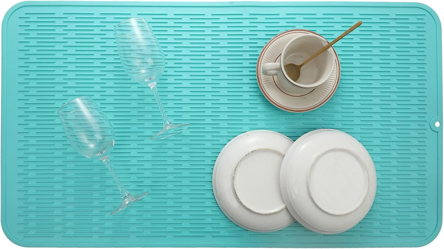 Silicone Dish Drying Mat for Multiple Usage,Easy clean,Eco-friendly,Heat-resistant Silicone Mat for