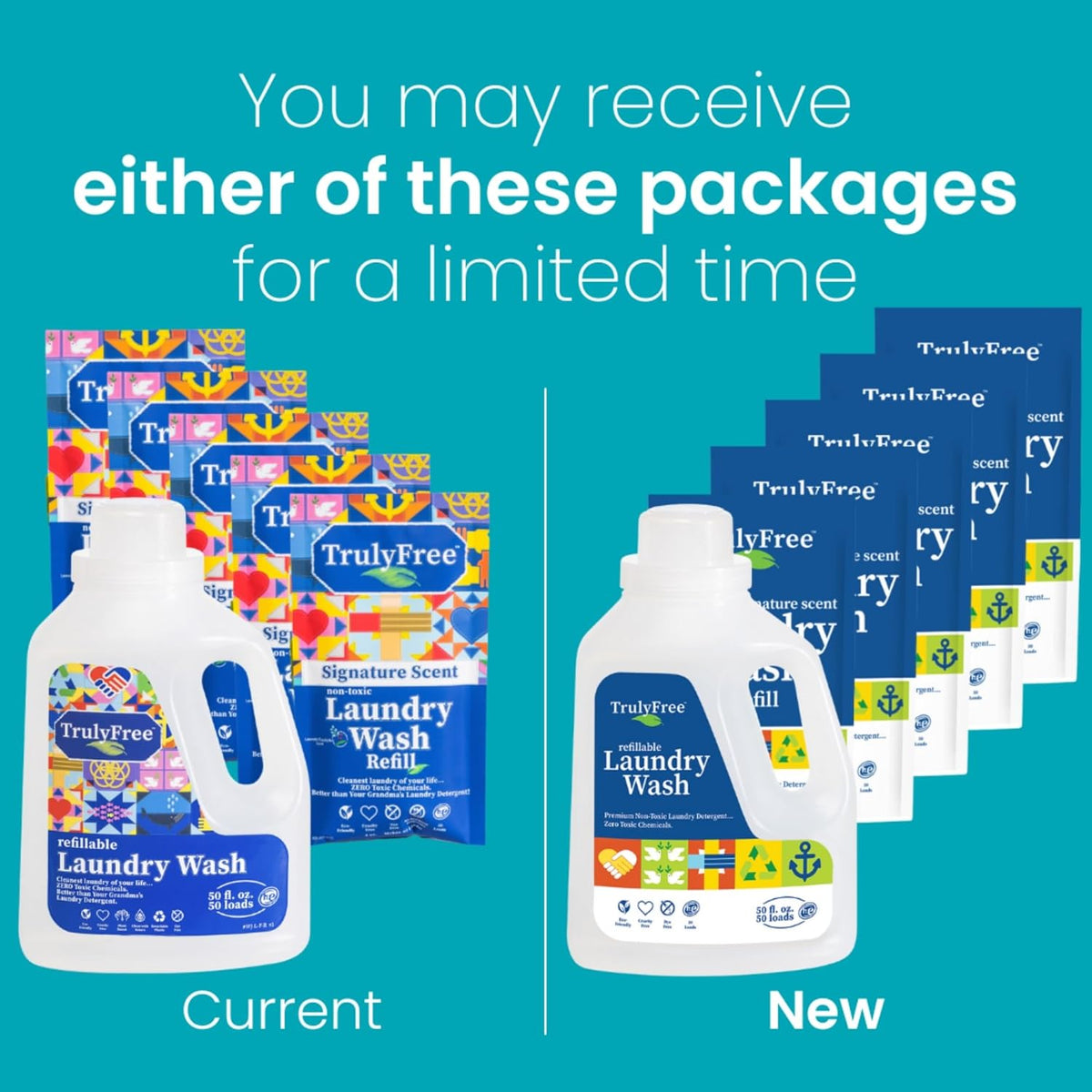 Truly Free Natural Laundry Detergent for Sensitive Skin | Eco Friendly, Plant Based, Baby Clothes
