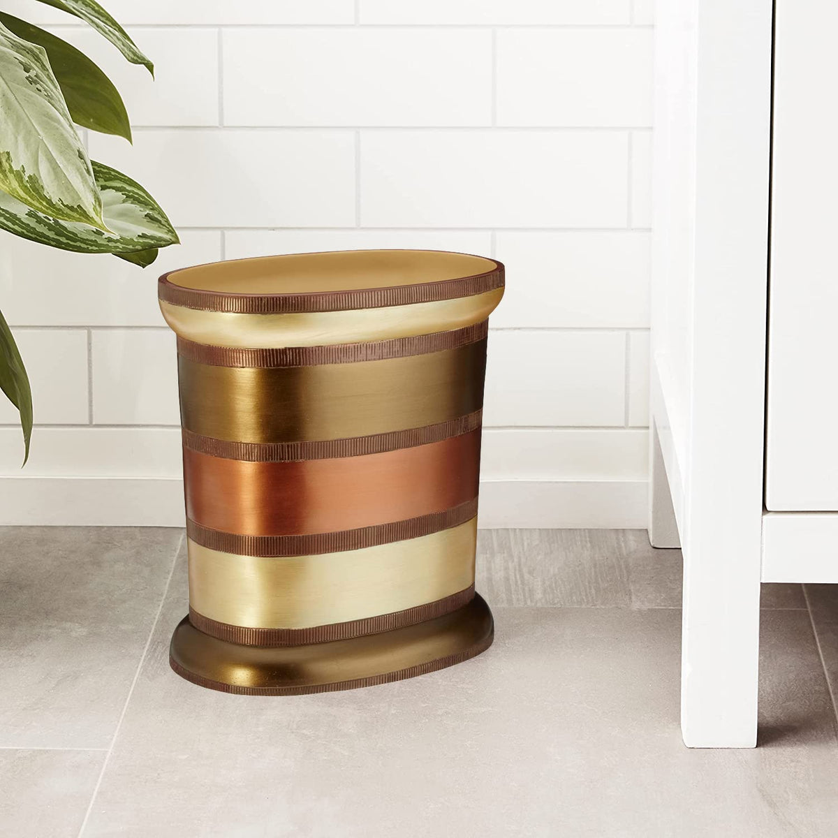 Zahari Home Decorative Trash Can for Bathroom, Office & Bedroom - 2.1 Gallons Stylish & Small Trash