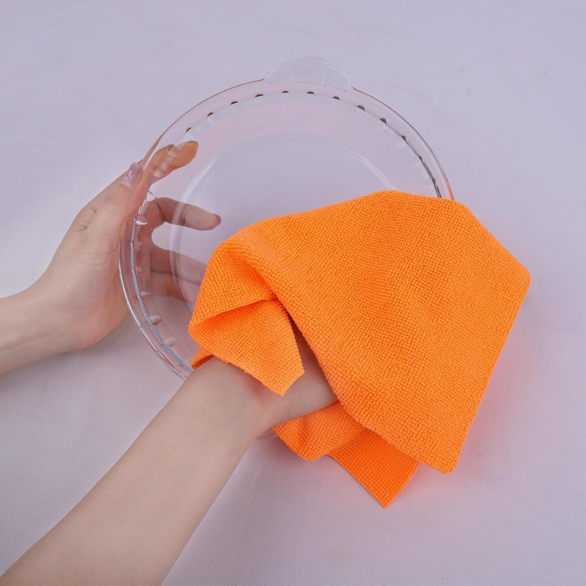 Tricol Clean Profesional Resuable Lint Free Microfiber Edgeless Cleaning Cloth 50PK Cleaning