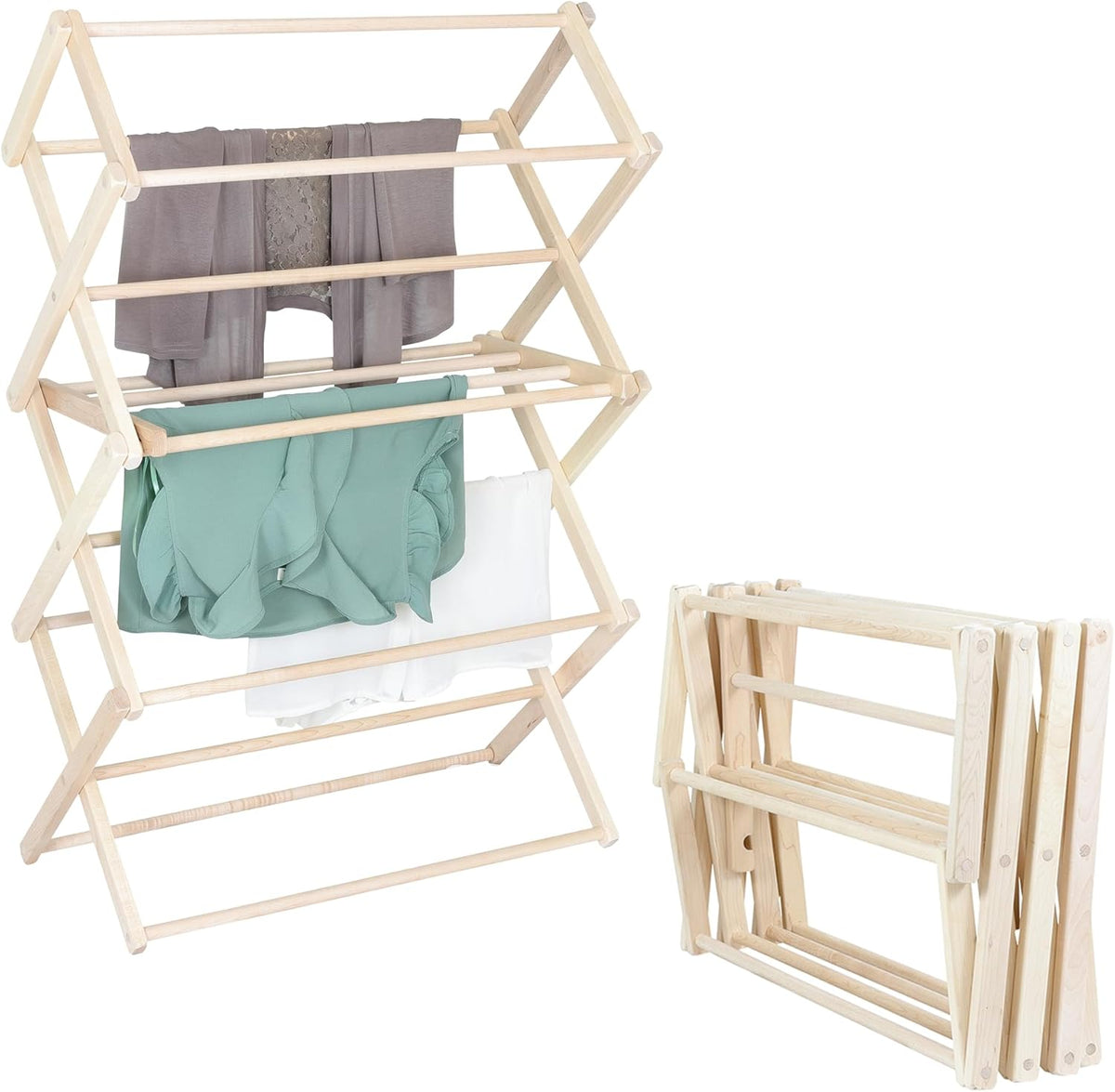 Pennsylvania Woodworks Clothes Drying Rack: Solid Maple Hard Wood Laundry Rack for Sweaters