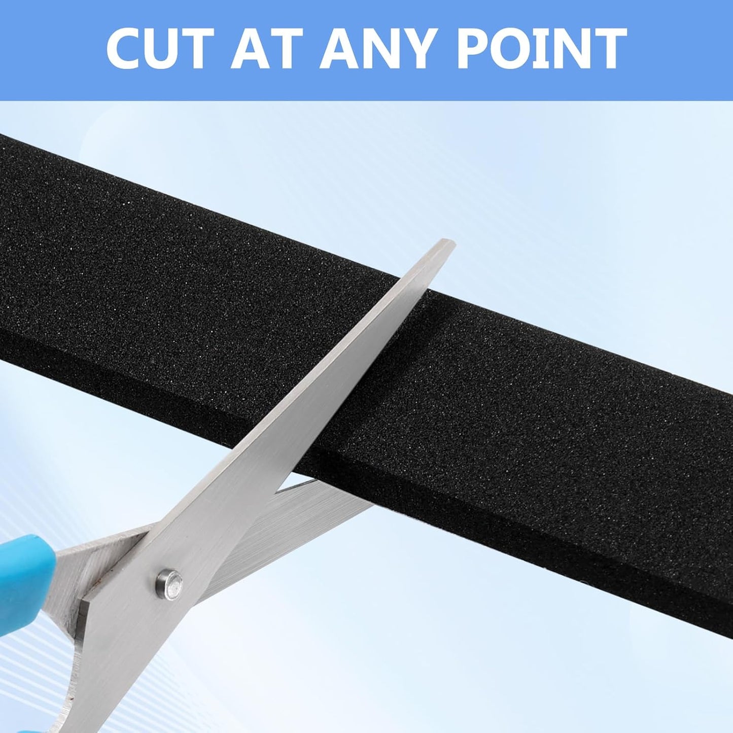 Weather Stripping Door Seal Strip- 1 Inch X 1/8 Inch X 26Feet, Strong Adhesive, Lightproof