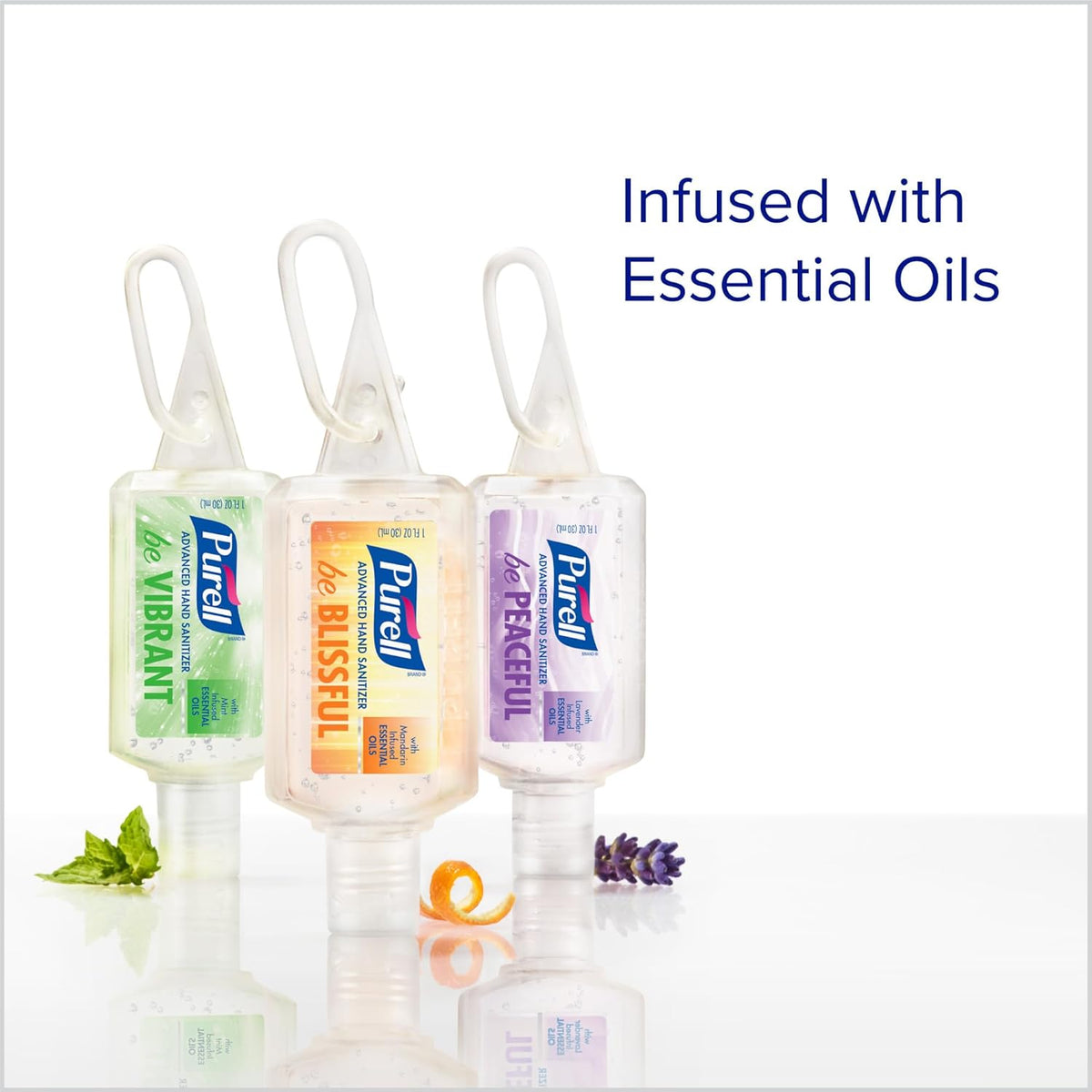 Purell Advanced Hand Sanitizer Gel Infused with Essential Oils, Scented Variety Pack, 1 fl oz