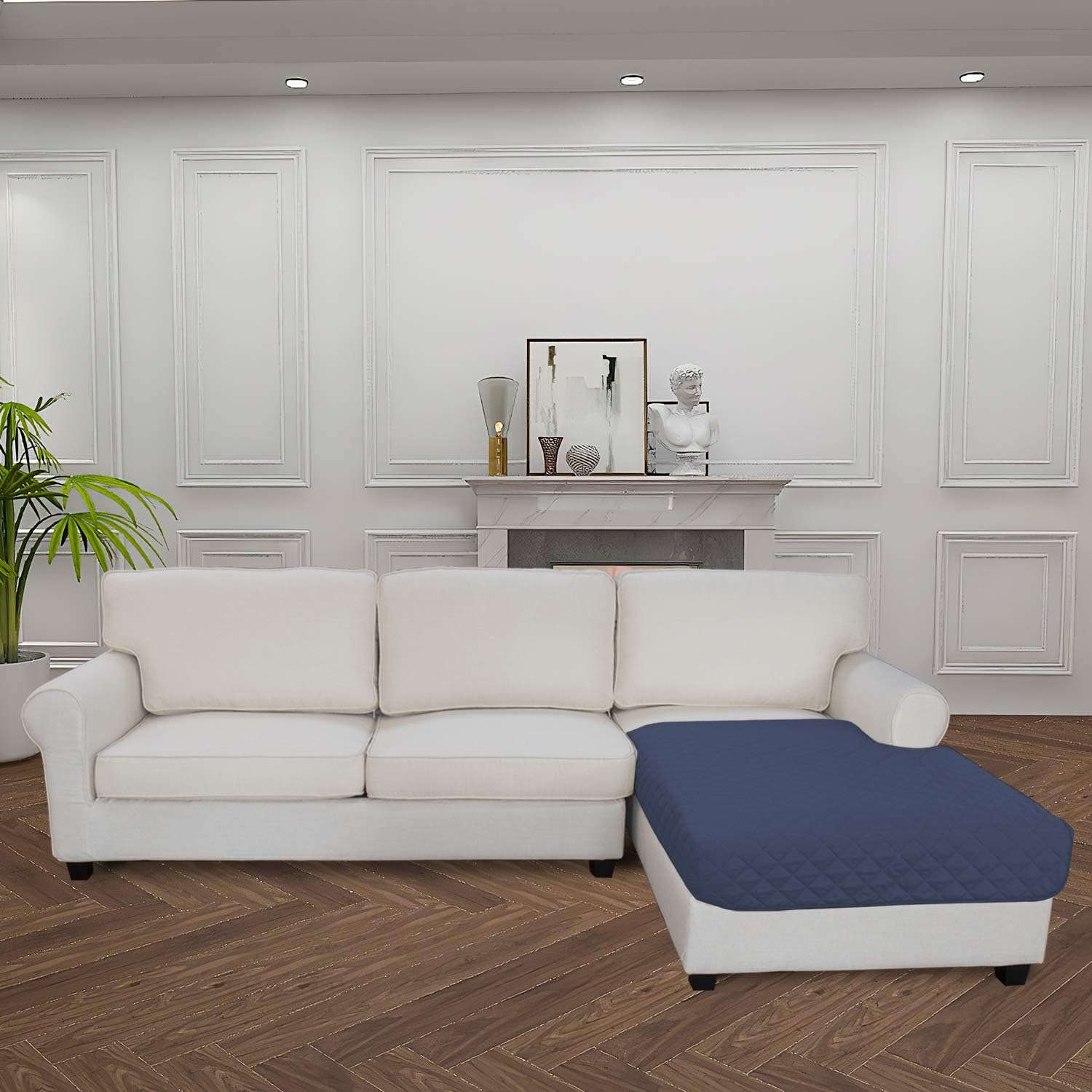 Easy-Going Sectional Couch Covers for Dogs L Shape Sofa Cover Reversible Sofa Slipcover Chaise