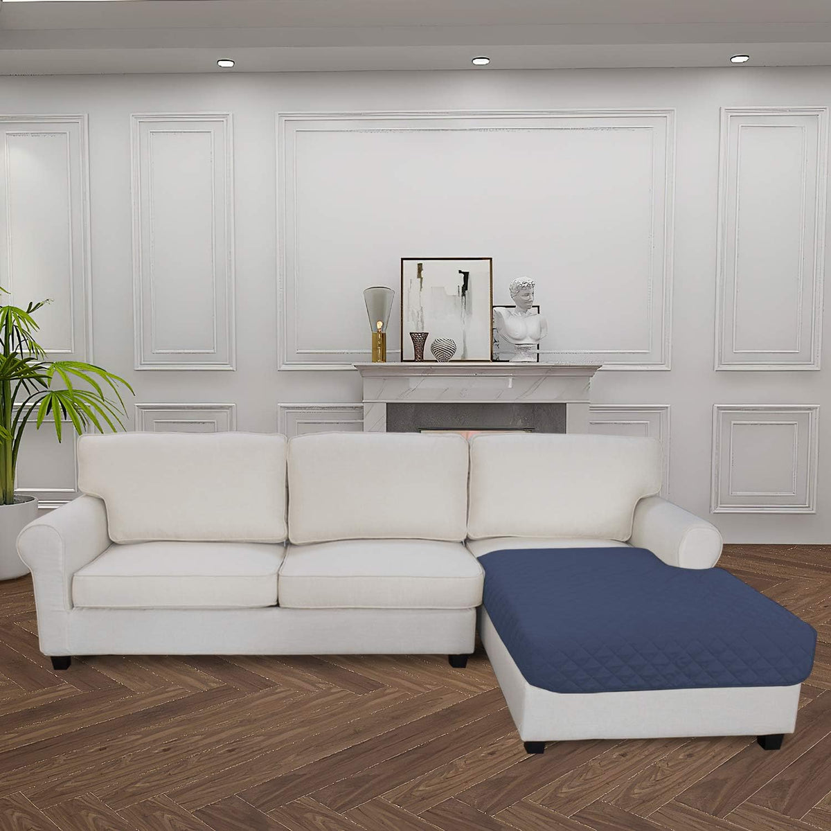 Easy-Going Sectional Couch Covers for Dogs L Shape Sofa Cover Reversible Sofa Slipcover Chaise
