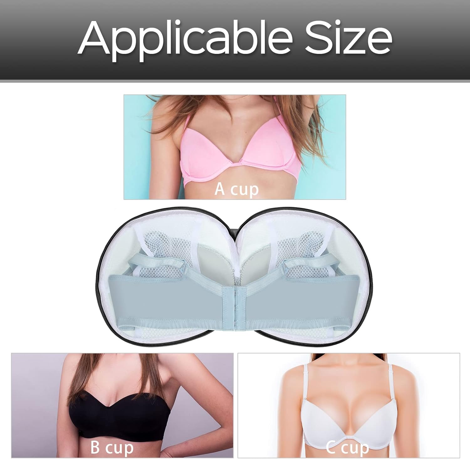 Shappy 6 Pieces Bra Washing Bag for Laundry Mesh Wash Lingerie Underwear Brassiere Washing Bags