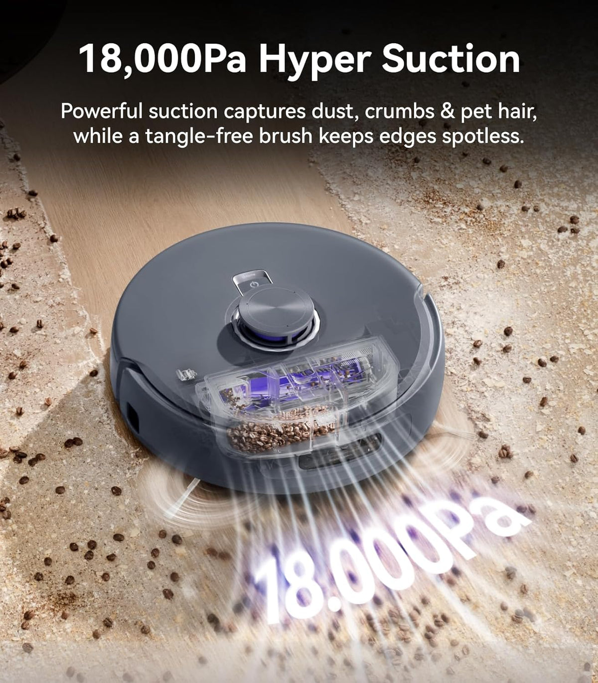 NARWAL Freo Z10 Ultra Robot Vacuum and Mop Combo, Dual RGB Cameras and Chips, AI Avoidance, 8N
