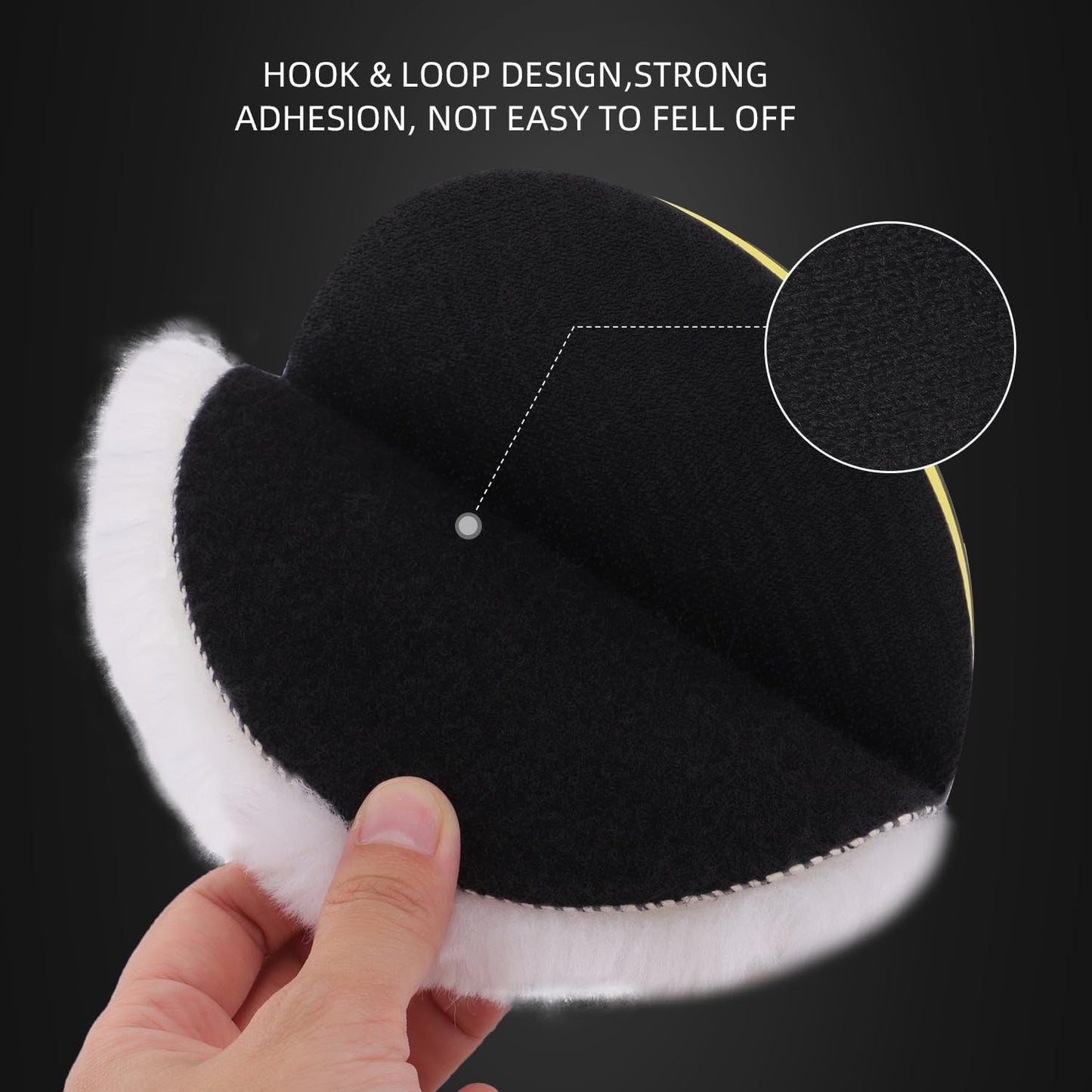 Wool Polishing Buffing Pad, SPTA 6 Pcs 6 Inch 150mm Polishing Buffing Wheel for Drill Buffer