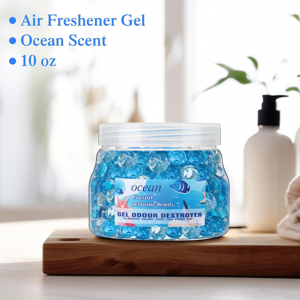 9 Pack Odor Eliminator Gel Beads Bulk 10 Ounces Air Freshener Gel Beads Odor Eliminator for Home