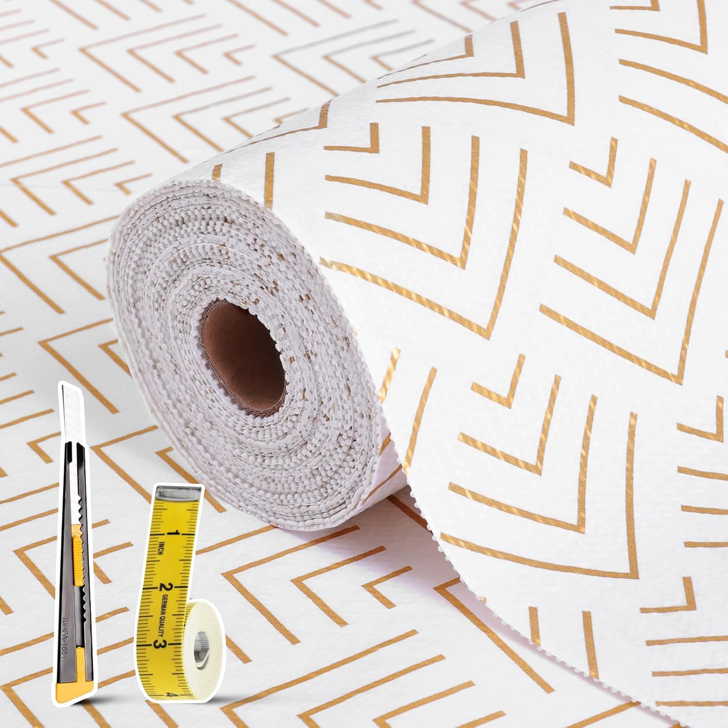 Shelf Liner for Kitchen Cabinets Non Adhesive Drawer Liner Non-Slip Thickened Shelf Liner Paper