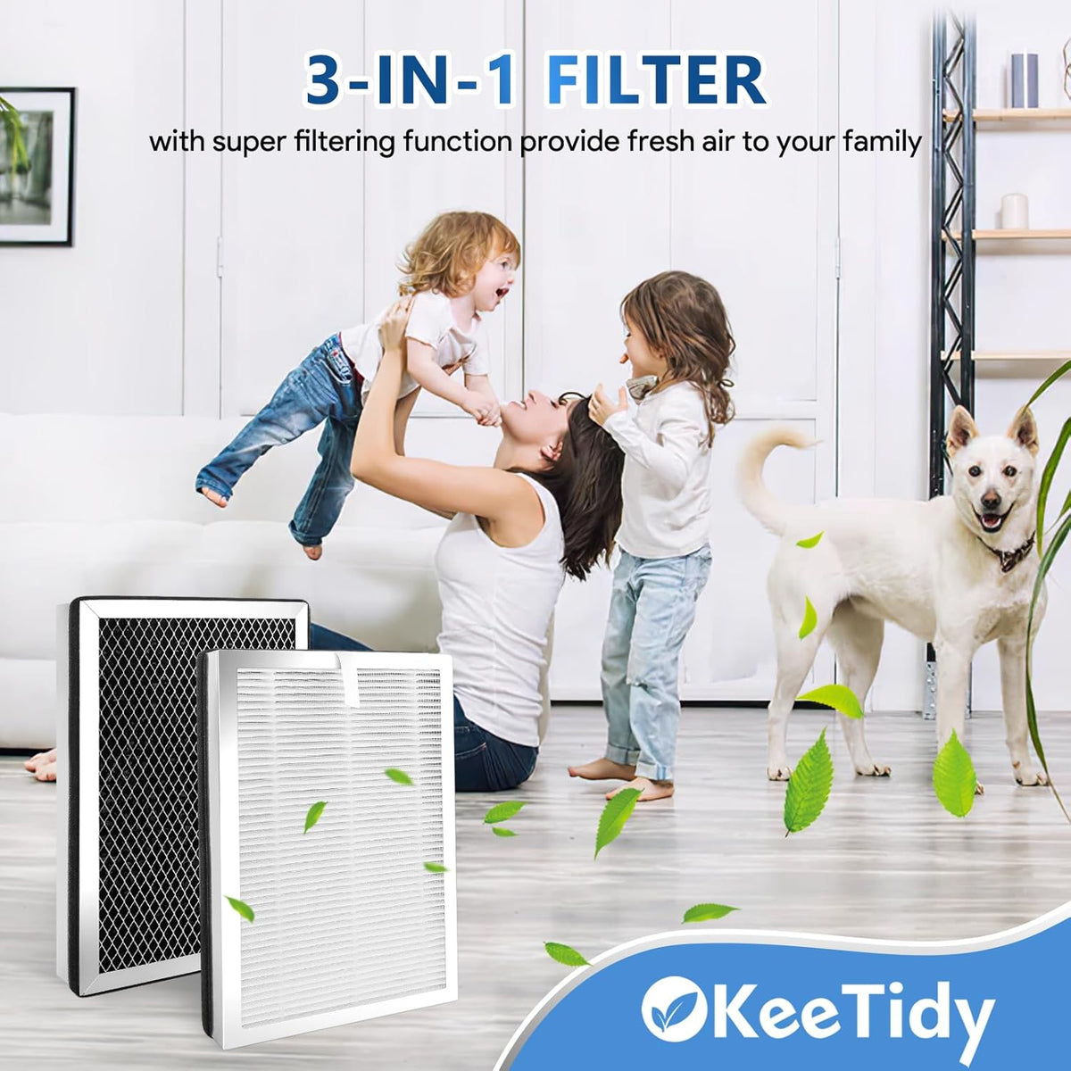 25 Replacement Filters Compatible with MA Series 25 Air Purifier B1/S1/W1, 3 in 1 H13 True HEPA