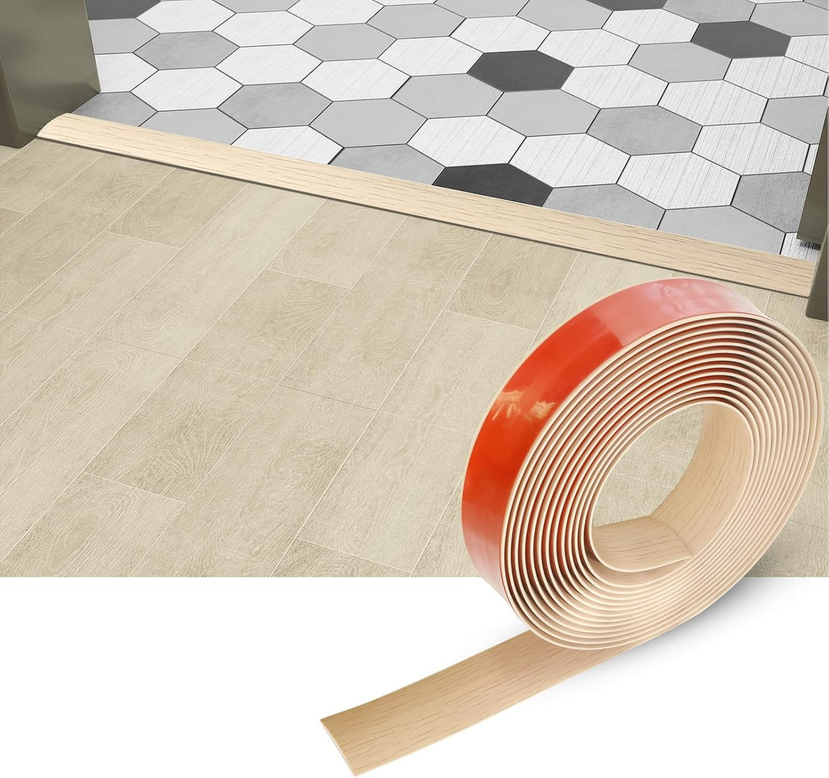 Floor Transition Strip & Self Adhesive Floor Vinyl Floor Edge Trim Laminate Floor Gap Covering