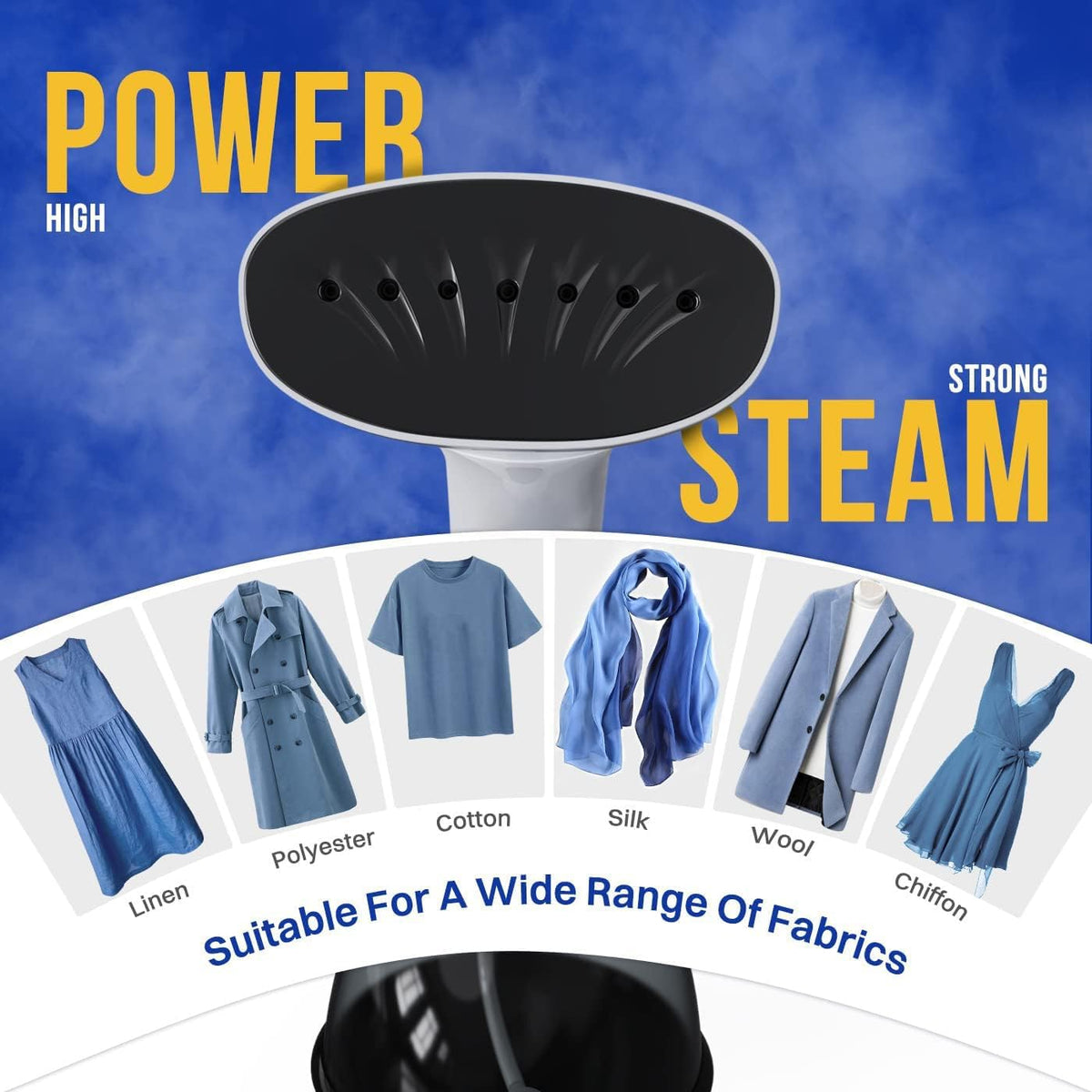 Steamer for Clothes 1350W, Clothes Steamer for Home, Office, Travel, Upgraded 400ML Large Capacity