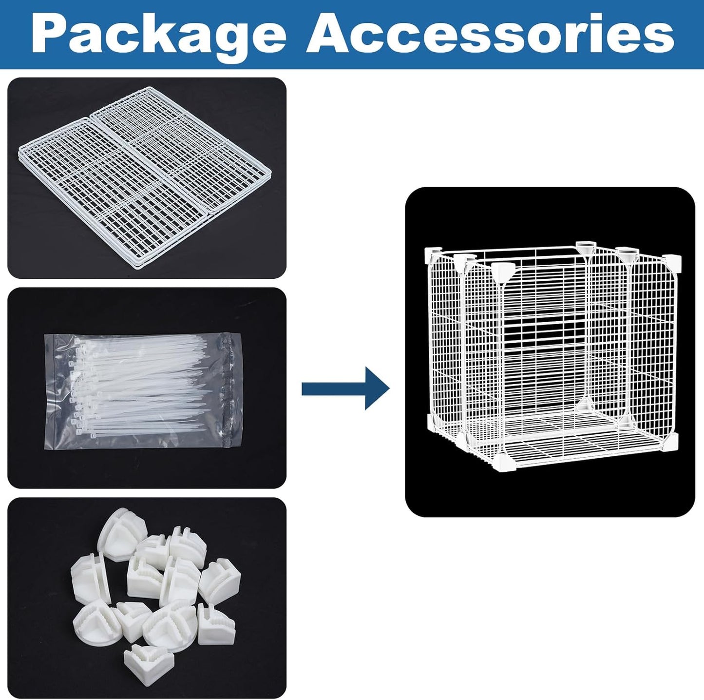 Deep Freezer Organizer Bin 13.8"x13.8"x13.8", Vertical Sides Wire Freezer Baskets with Adjustable