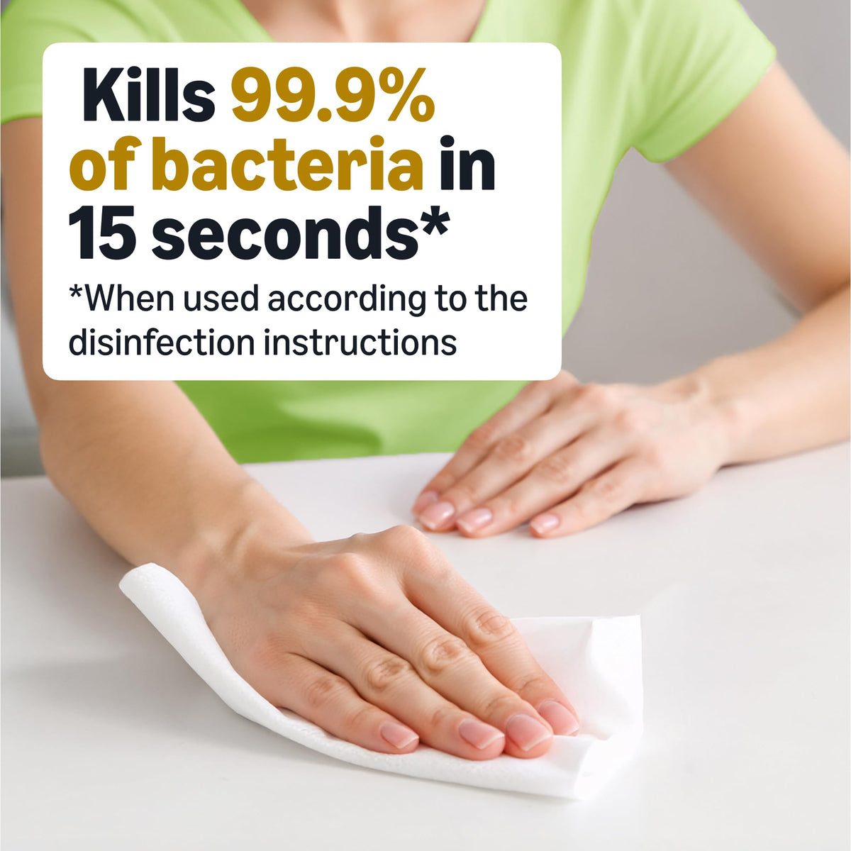Amazon Basics Disinfecting Wipes, Lemon & Fresh Scent, Sanitizes, Cleans, Disinfects & Deodorizes