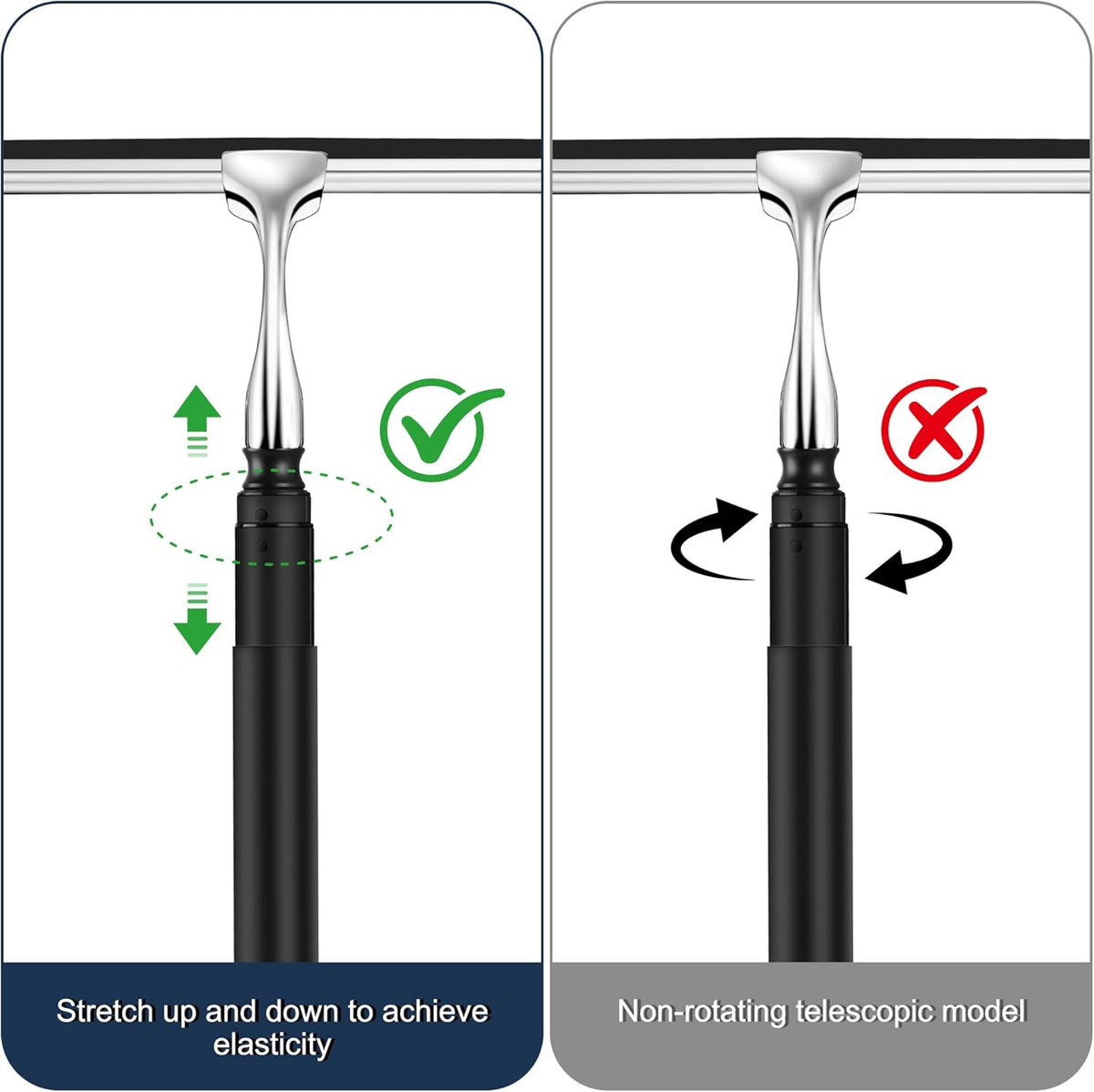 12-51’’ Telescopic Window Squeegee for Home, 2 in 1 Window Cleaning Squeegee Kit, Shower Squeegee
