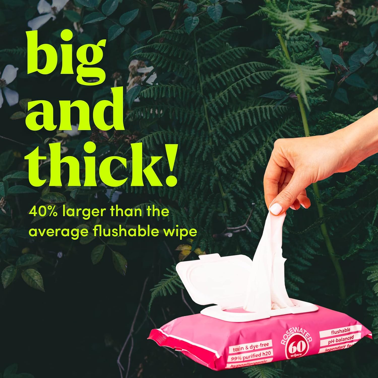 Goodwipes Flushable Wipes – Made with Vitamin E & Aloe – Soft, Individually Wrapped Butt & Feminine