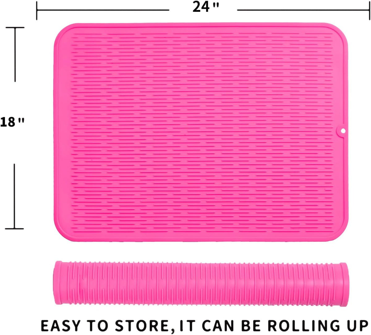 Silicone Dish Drying Mat for Multiple Usage,Easy clean,Eco-friendly,Heat-resistant Silicone Mat for