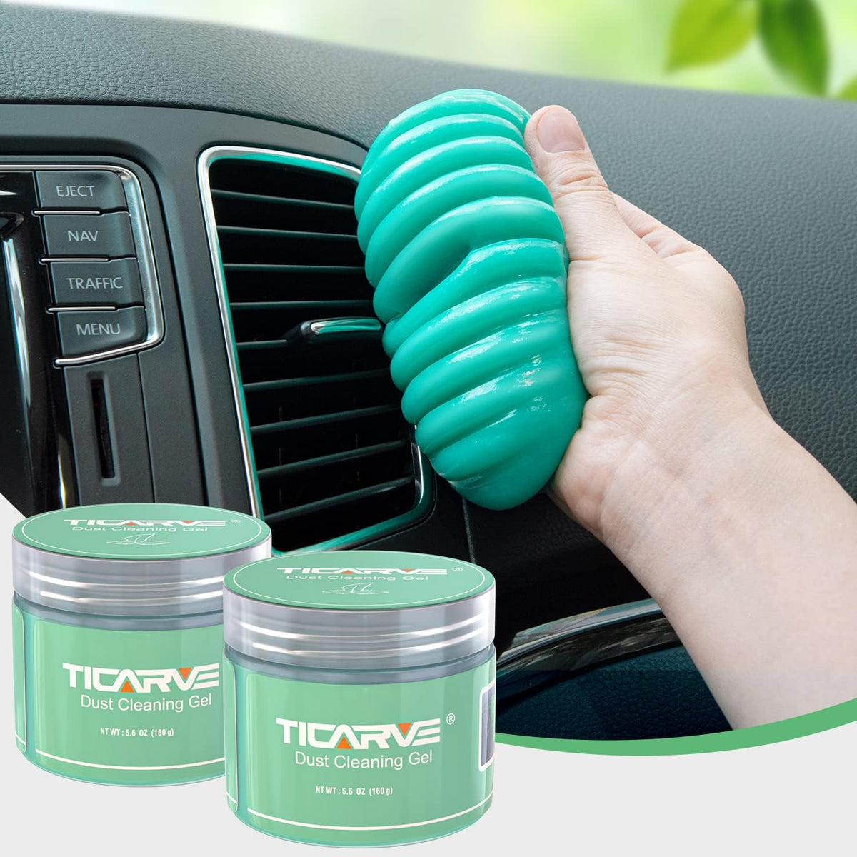 TICARVE 2Pack Cleaning Gel for Car Detailing Vent Cleaner Cleaning Putty Gel Auto Detail Tools Car