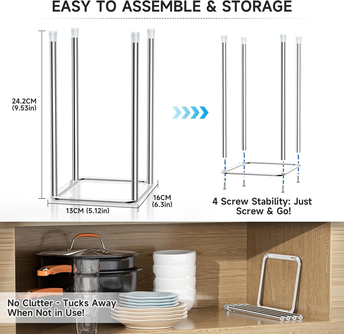 Water Bottle Drying Rack Reusable Bottle Rack Dryer Kitchen Stand Holder Stainless Steels