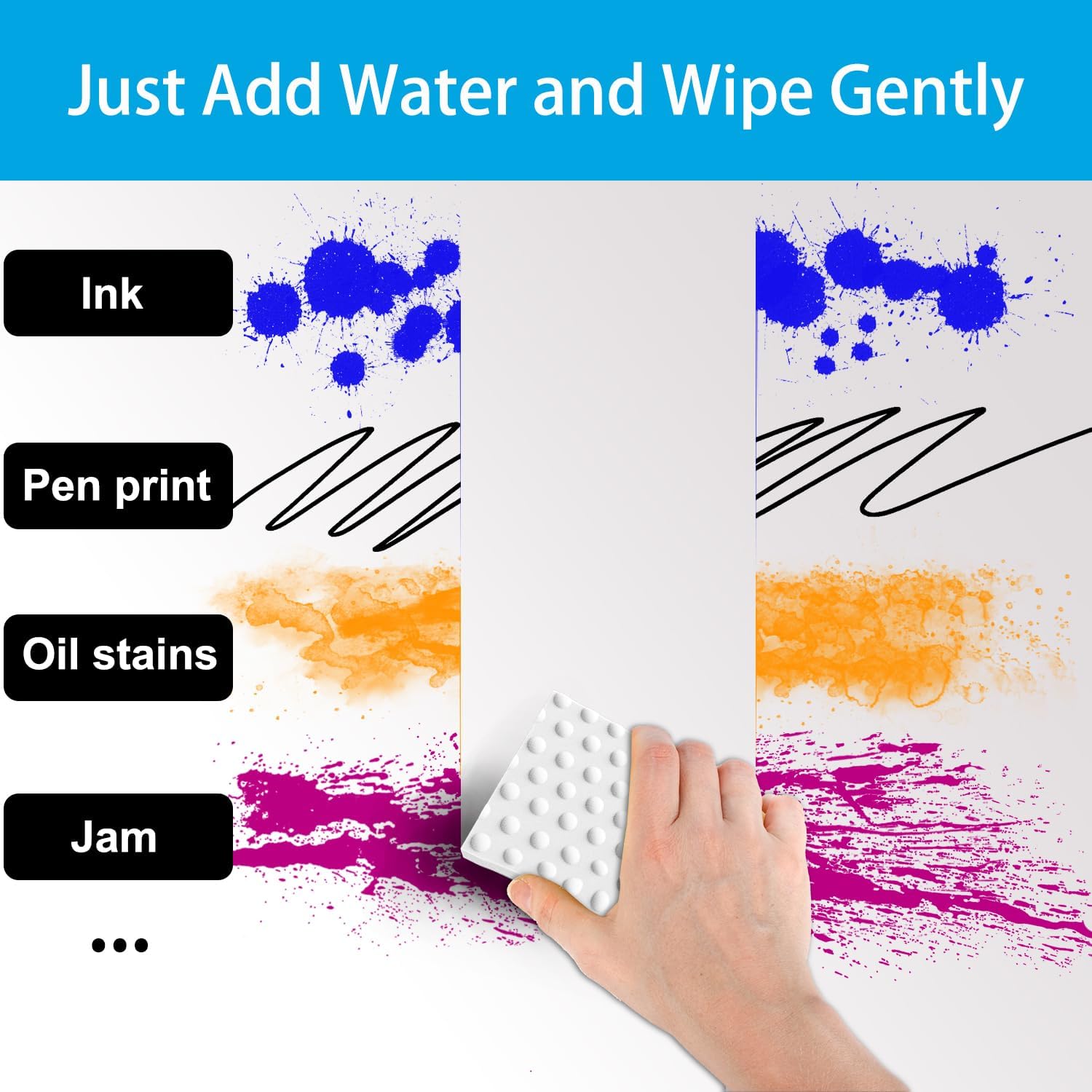 Magic Sponge Erasers, 20 Pack 2X Density Stronger Melamine Sponge Foam Pads, Multi-Functional