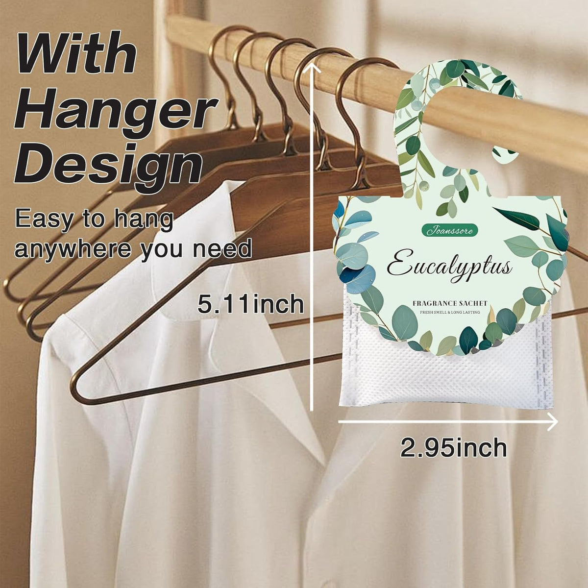 15 Packs Eucalyptus Scented Sachets Bag for Drawers and Closets, Air Freshener for Home Fragrance