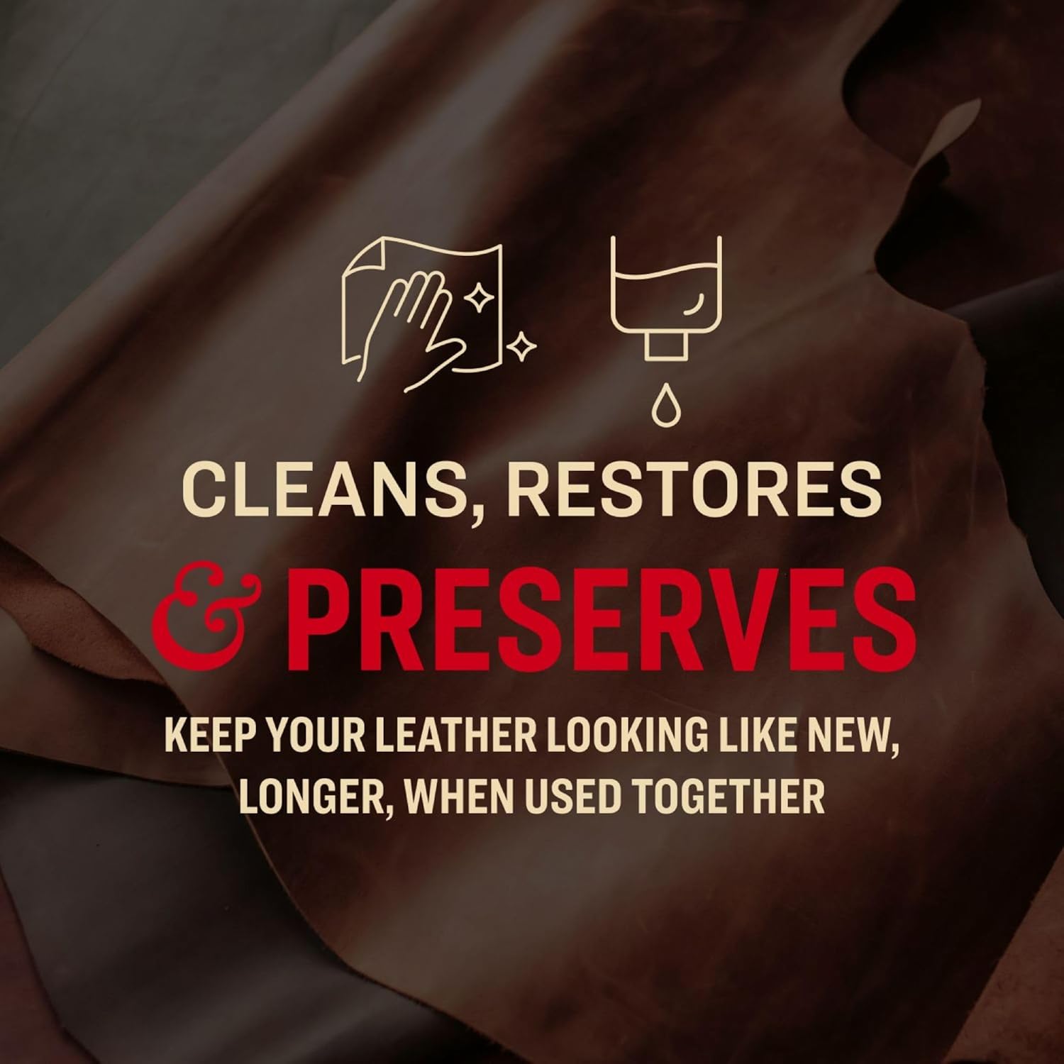 Tanner's Preserve Leather Cleaner & Conditioner Duo Pack, Cleans, Rejuvinates & Restores Finished
