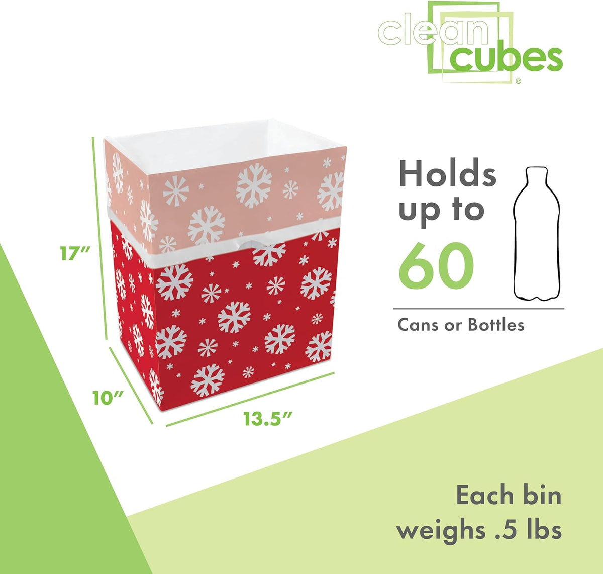 13 Gallon Disposable Pop-Up Trash Cans (3-Pack) with Fitted Bags – Foldable Garbage & Recycling