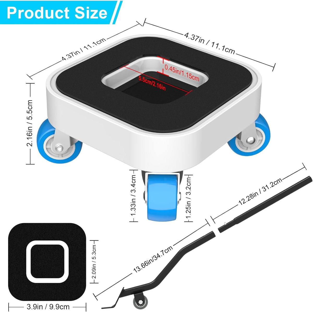 New Upgrade Furniture Sliders, Furniture Dolly with 360° Rotatable Wheels, Furniture Movers for