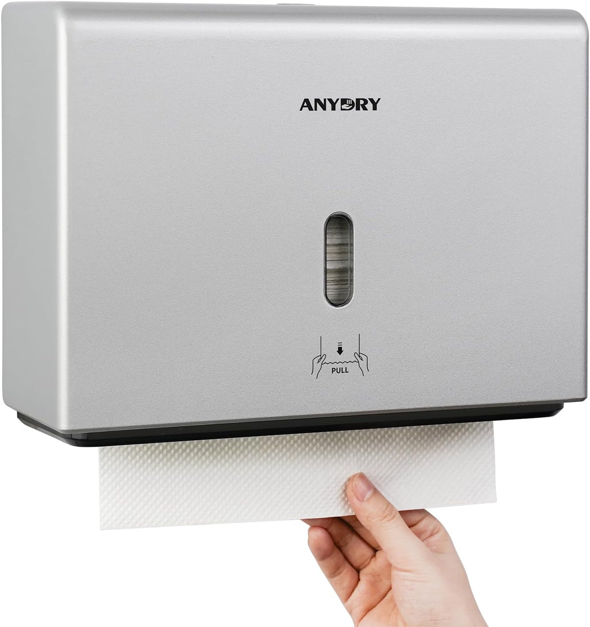 Wall-Mounted Paper Towel Dispenser – Fits Tri-Fold Towels up to 10x3.1 Inches, Holds 200 Sheets