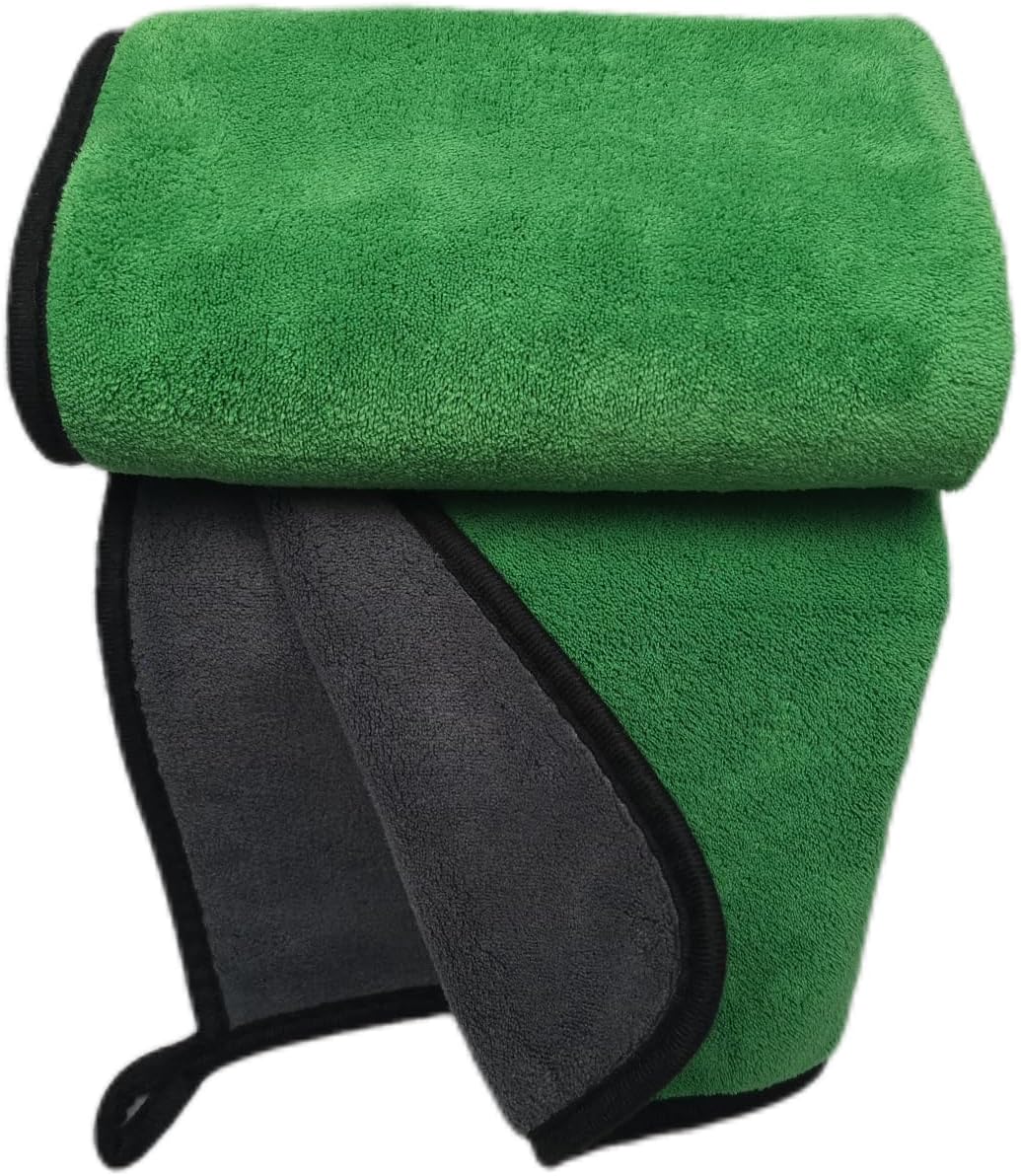 SOFTBATFY Ultrasoft, Large, Thick and Quick Drying Car Microfiber Cleaning Towel 800GSM Polishing