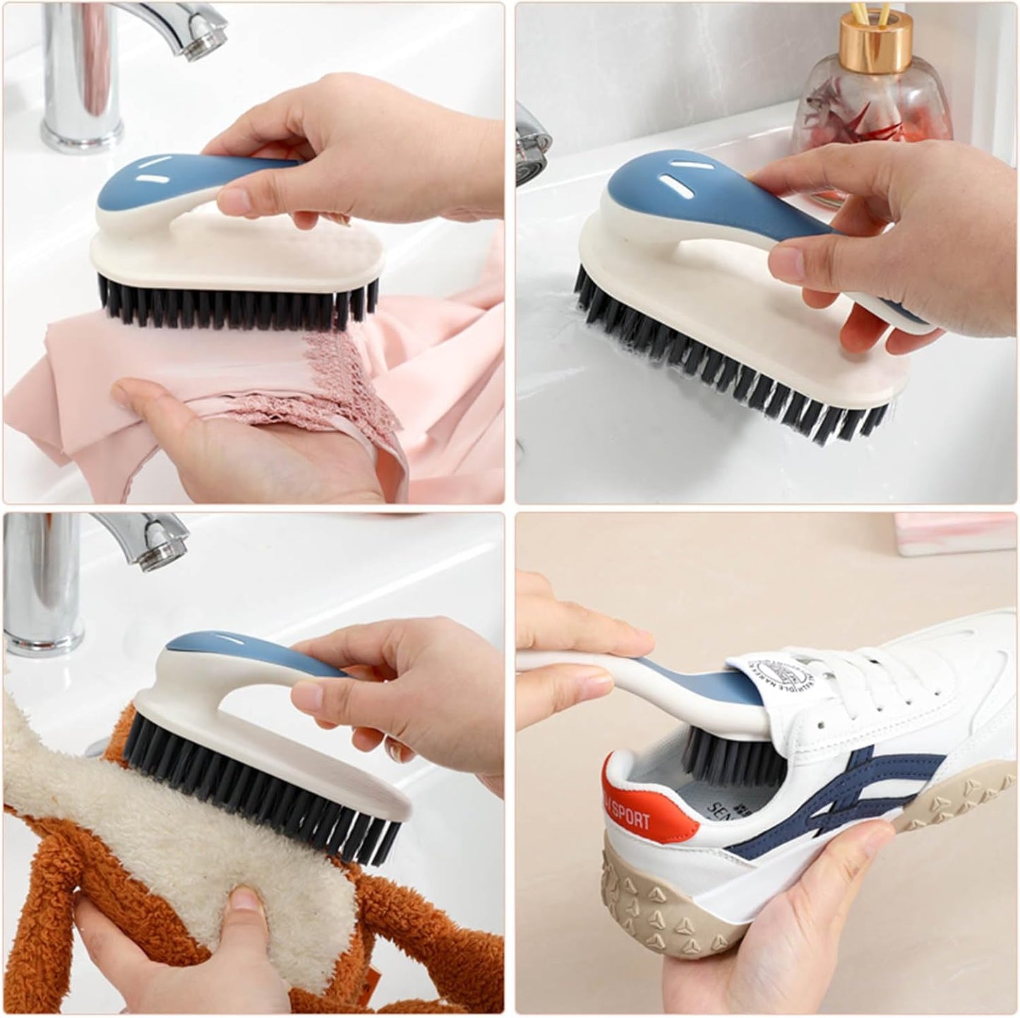Soft Bristle Scrub Cleaning Brush Stain Remover Brush Fabric Cleaning Brush Laundry Brush Small