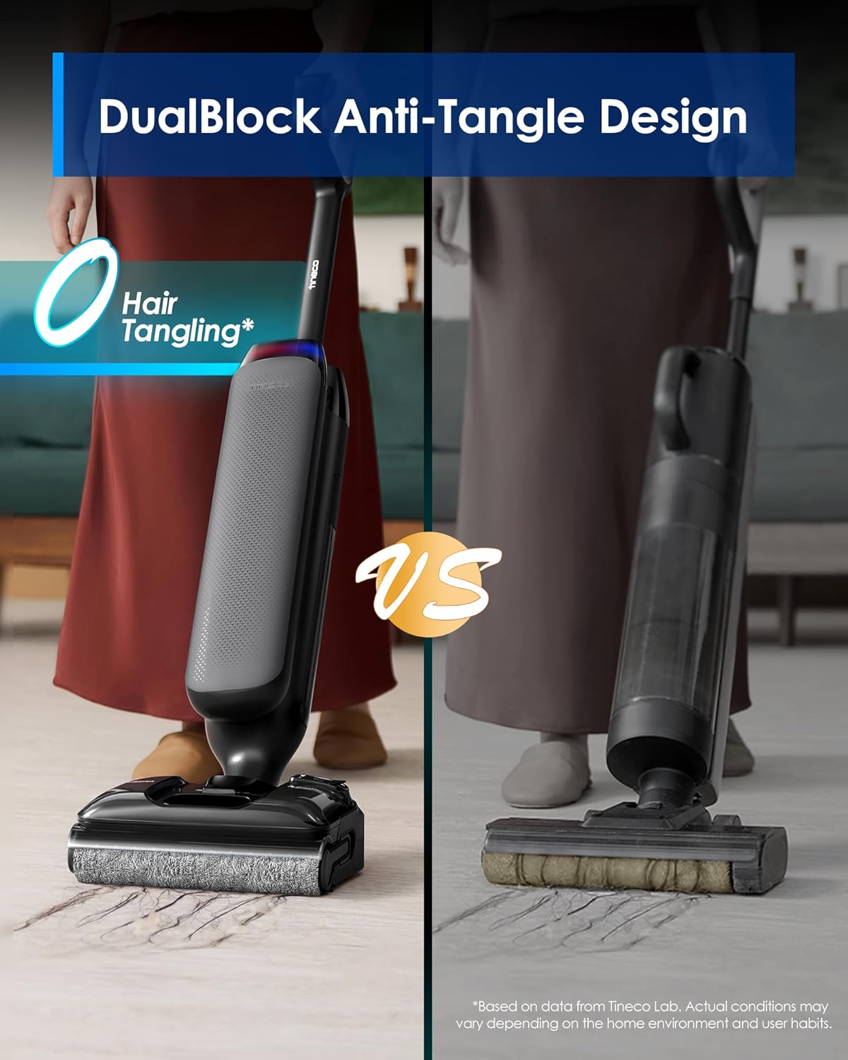 Tineco Floor One S7 Artist Wet Dry Vacuum Cleaner, 22kPa Suction, iLoop Smart Sensor, DualBlock