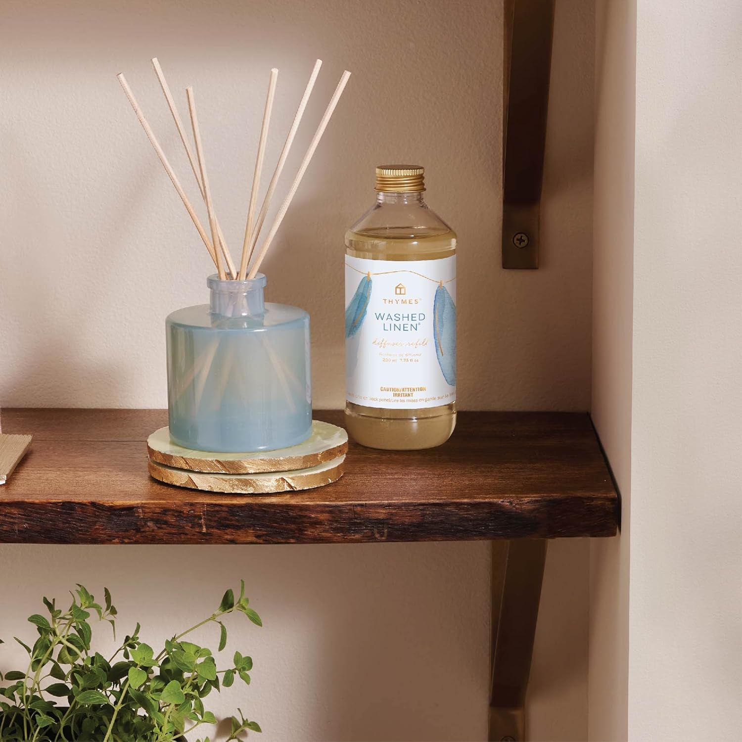 Thymes Reed Diffuser Oil - Washed Linen - 7.75 Fl Oz