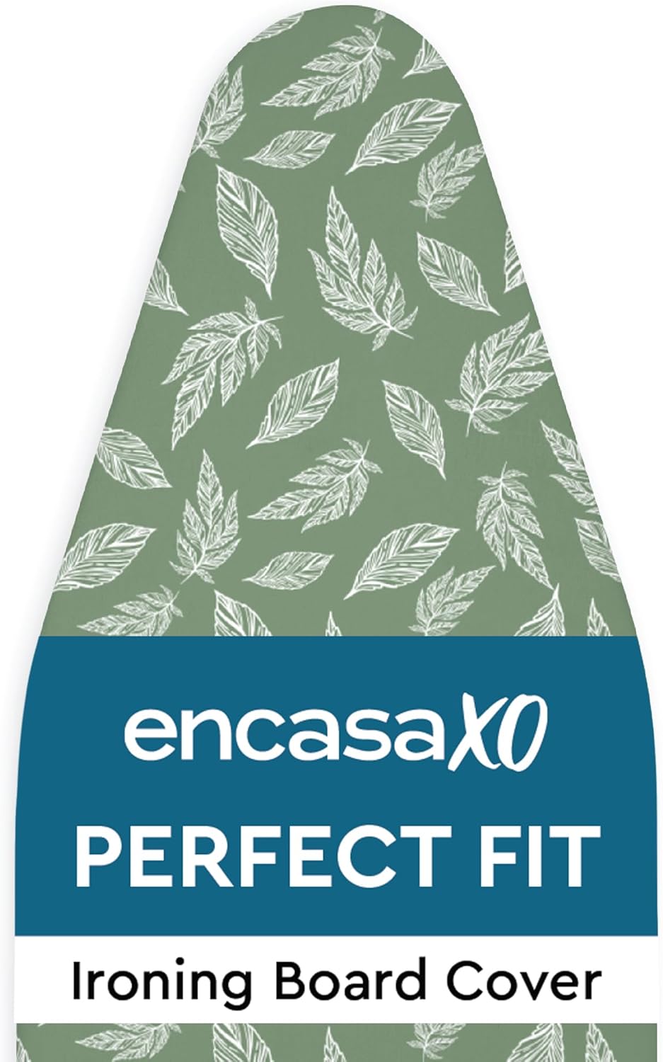 Encasa XO Ironing Board Cover and Pad 49"x18" - Thick 3mm Felt Padding, Drawstring Tightening &