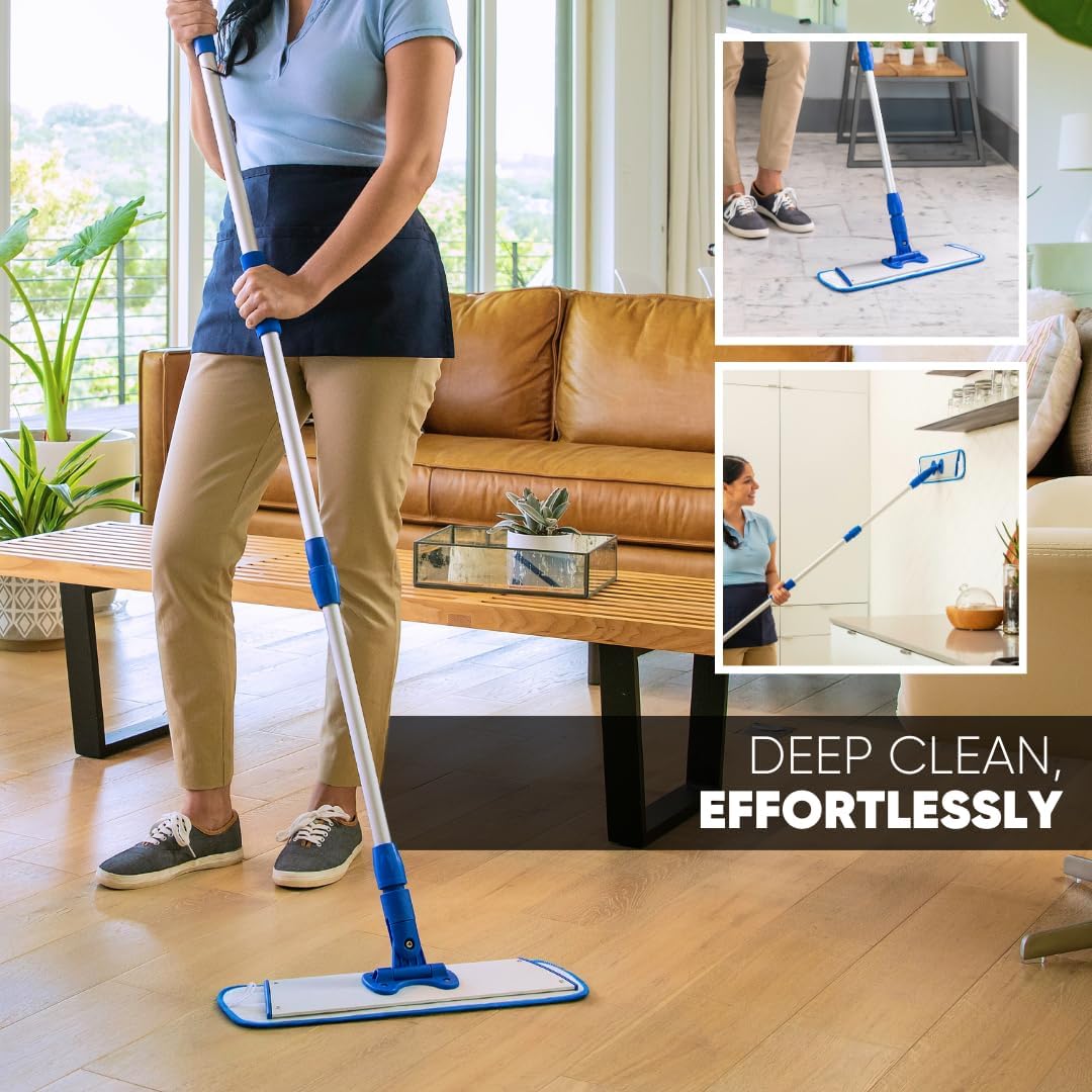 Bulk 18" Microfiber Wet Mop Pads Wholesale - Case Quantity (108 Count) | Use with Any Fastener