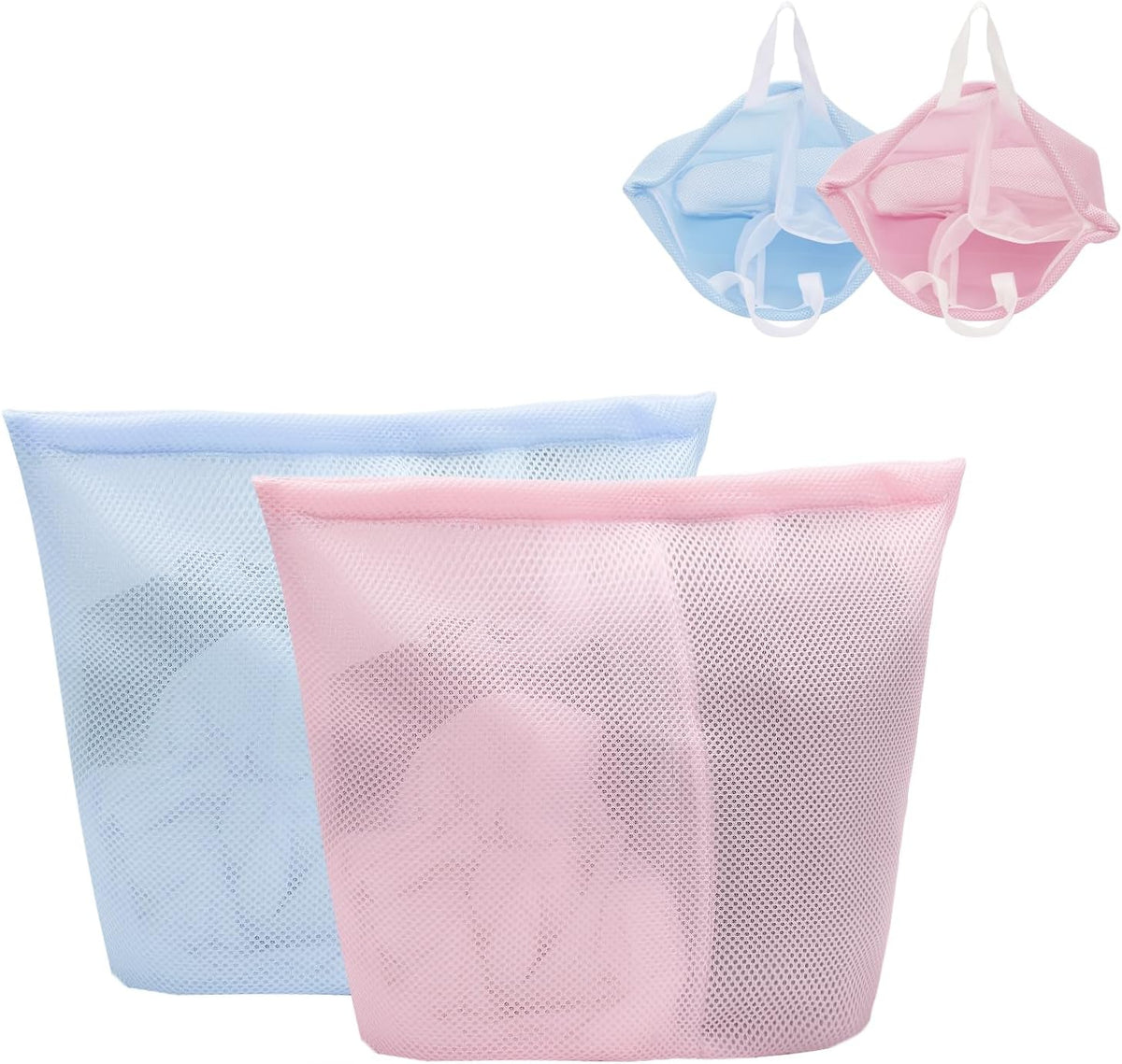 2 Pcs Special Zoning laundry bag for delicates with handles mesh laundry bags washing machine