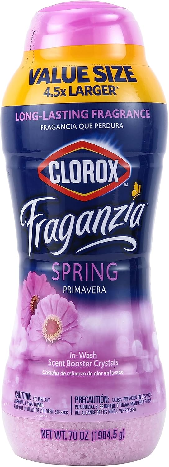 Clorox Fraganzia Laundry Scent Booster Crystals in Spring Scent - Scented In-Wash Freshener Beads