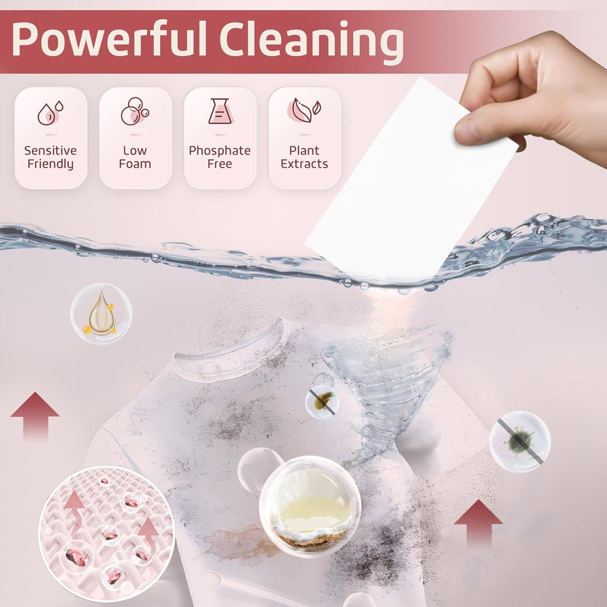 Poesie Laundry Detergent Sheets Floral Scent 160 Count College Dorm Essentials for Girls No Messy