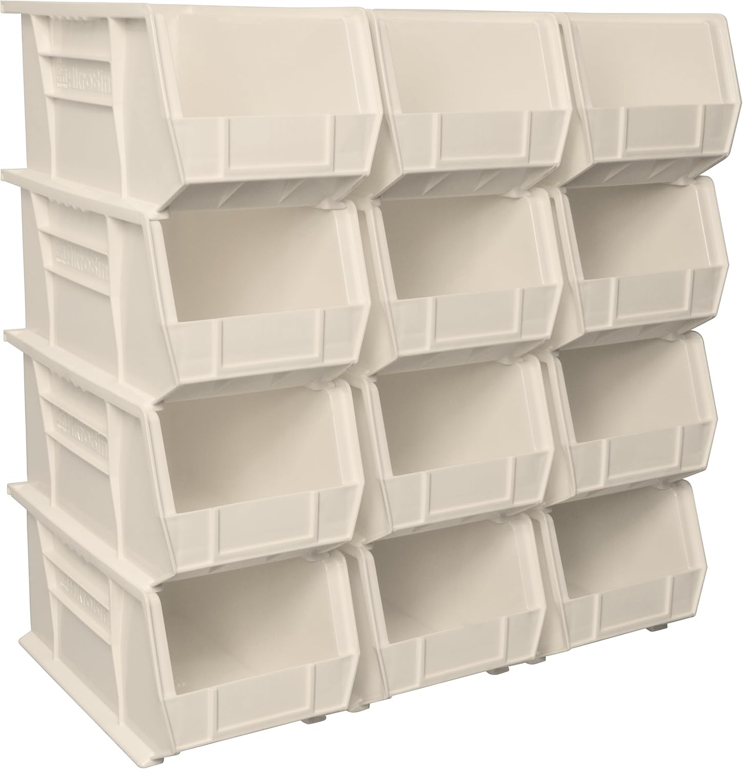 Akro-Mils 30240 AkroBins Plastic Storage Bins, Space-Saving Stackable Bins for Garage, Pantry