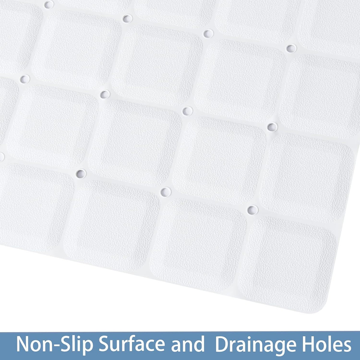 Foldable Silicone Bathtub Mat: Jumbo Size Heavy Duty Safety Bath Mat for Tub Without Suction Cups