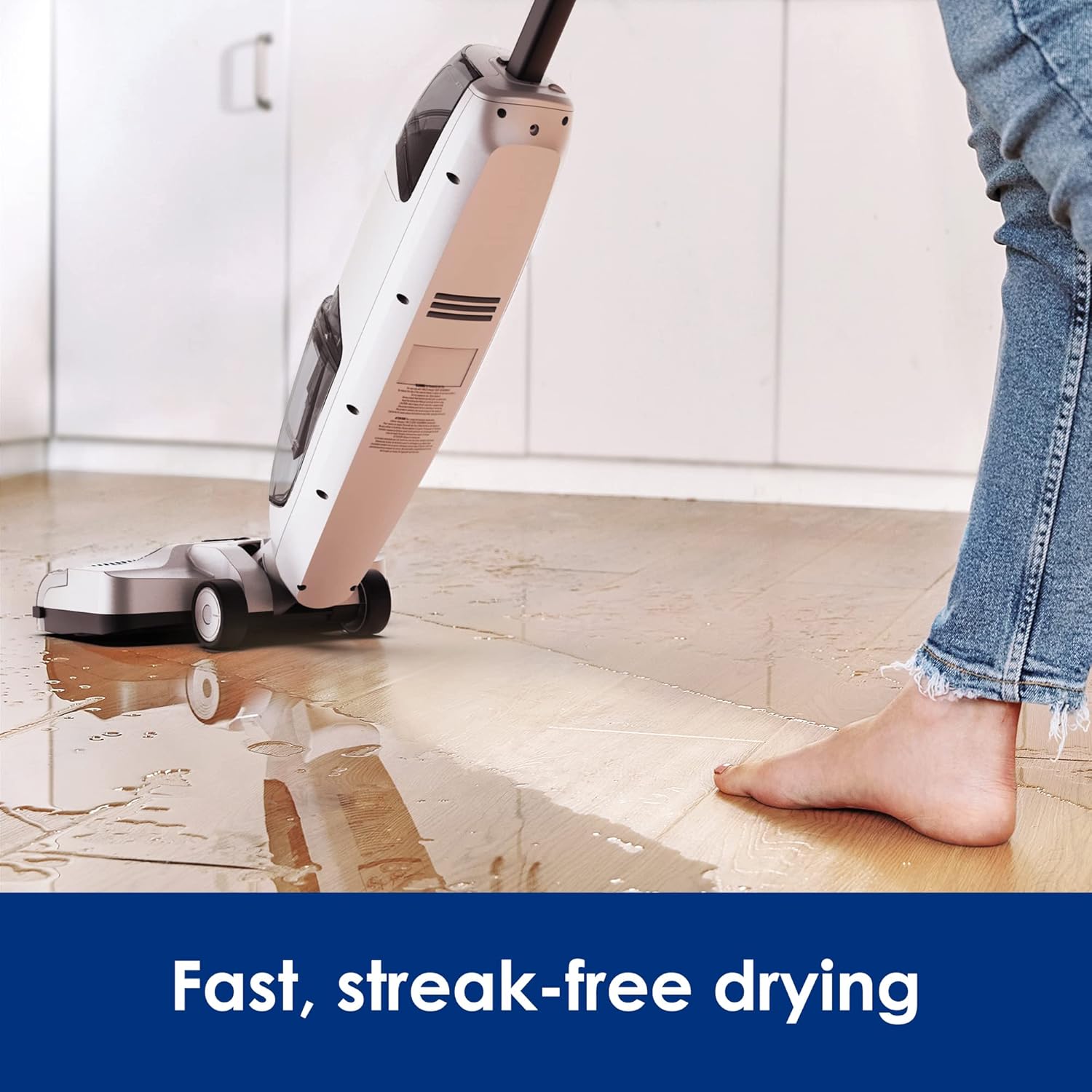 Tineco iFLOOR 2 Complete Cordless Wet Dry Vacuum Floor Cleaner and Mop, One-Step Cleaning for Hard