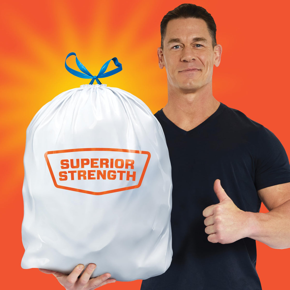 Hefty Strong 13G Tall Kitchen Trash Bags, White, Unscented, 120ct