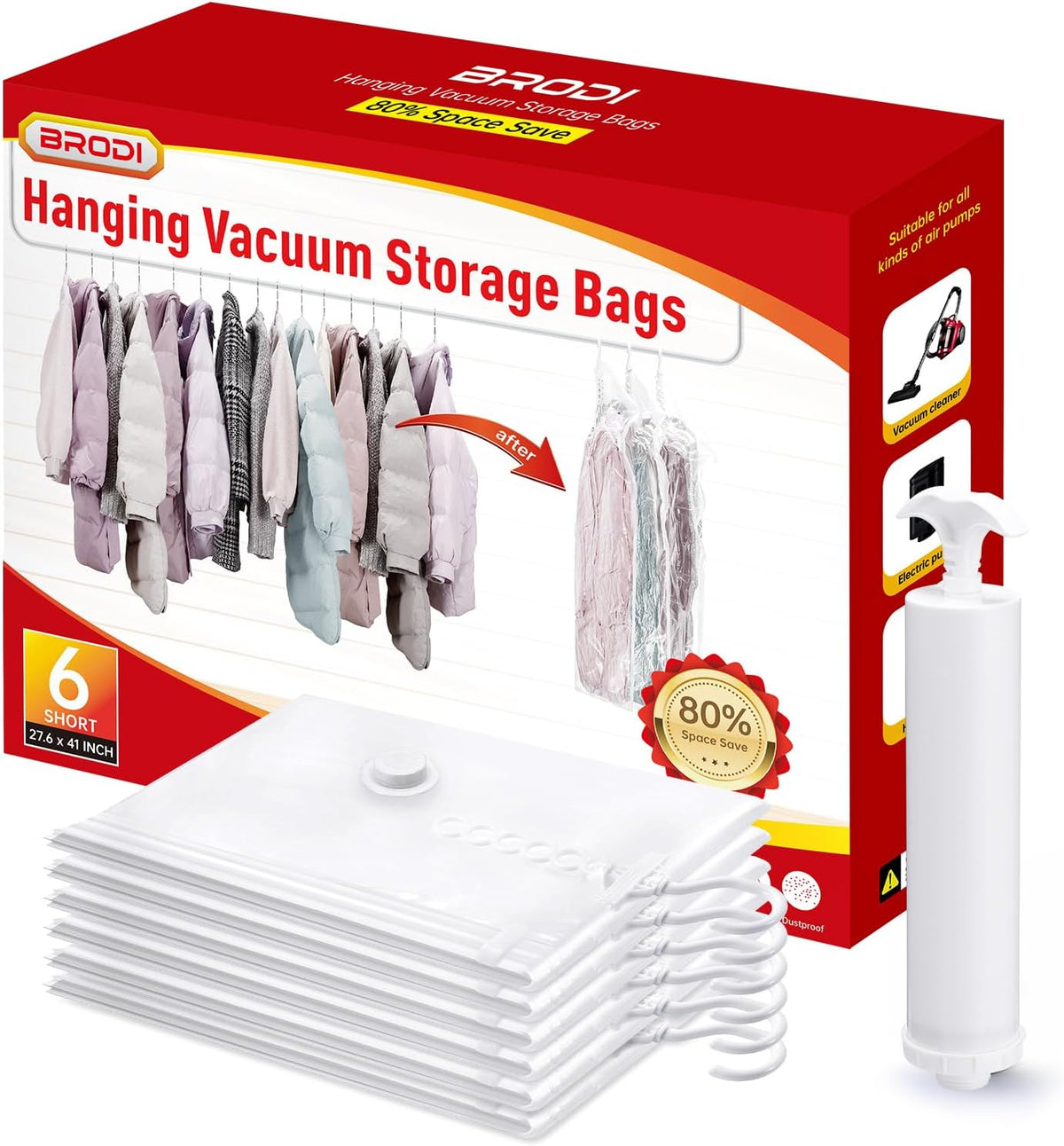 Hanging Vacuum Storage Bags For Clothes With Hand Pump,Coat Storage Bag Hanging,Vacuum Bags For