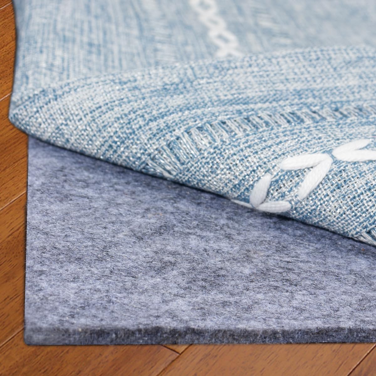 Felt Rug Pad, 8x10 Ft Extra Large Area Rug Cushioned Carpet Pad, Thick Felt Rug Pads for All