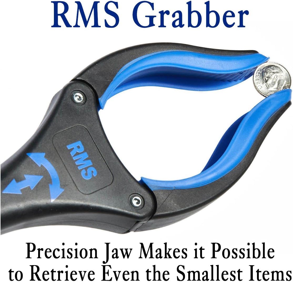 RMS 2-Pack 32 Inch Extra Long Grabber Reacher with Rotating Jaw - Mobility Aid Reaching Assist Tool